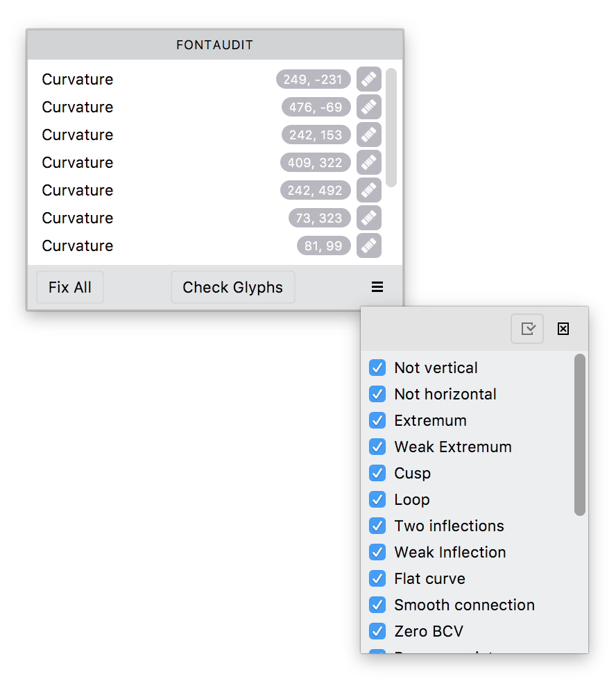 fontaudit panel missing in fontlab studio 5.2